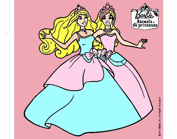 Barbie y su amiga súper felices