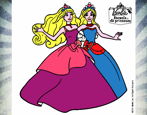 Barbie y su amiga súper felices