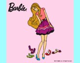 Barbie y su colección de zapatos