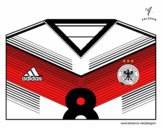 Dibujo Camiseta del mundial de fútbol 2014 de Alemania pintado por AngelHM