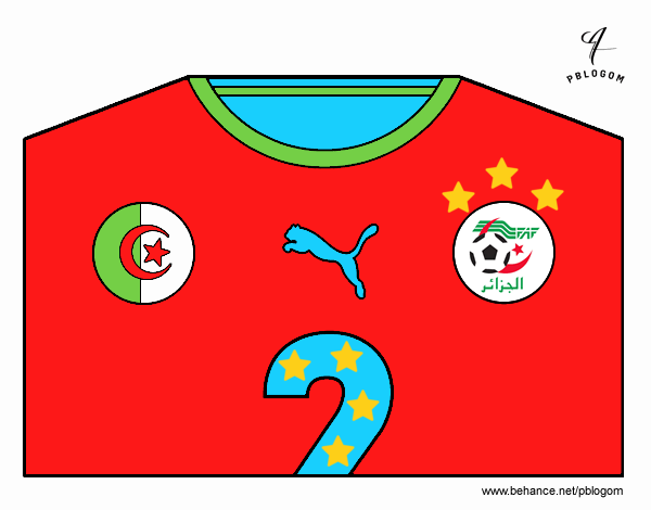 Camiseta del mundial de fútbol 2014 de Argelia