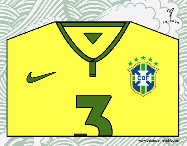 Camiseta del mundial de fútbol 2014 de Brasil