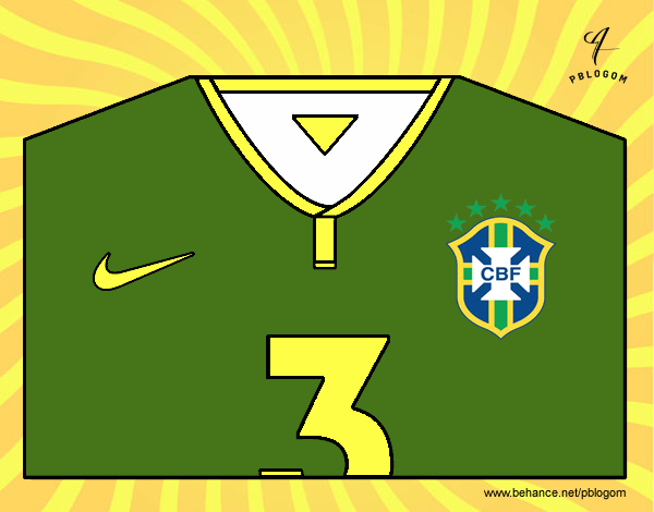 Camiseta del mundial de fútbol 2014 de Brasil