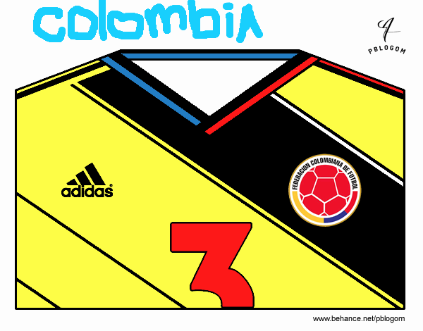 Camiseta del mundial de fútbol 2014 de Colombia