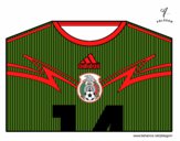 Camiseta del mundial de fútbol 2014 de México