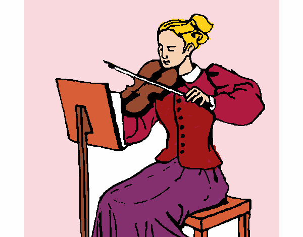 Dama violinista