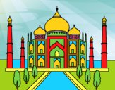 Dibujo El Taj Mahal pintado por tilditus