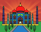 Dibujo El Taj Mahal pintado por tilditus
