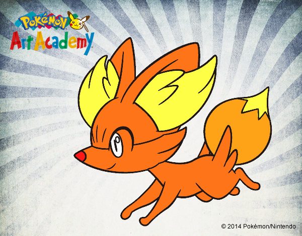 Fennekin corriendo