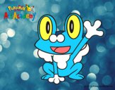 Froakie saludando