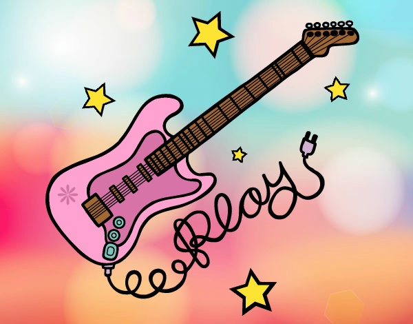 Guitarra y estrellas