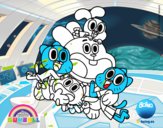 Gumball y amigos contentos