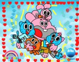 Gumball y amigos contentos