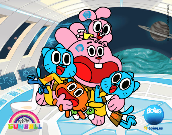 Gumball y amigos contentos