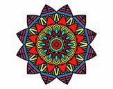 Dibujo Mandala frutal pintado por DDR92