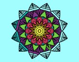 Dibujo Mandala frutal pintado por moritas