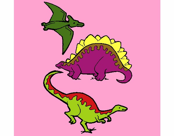 Tres clases de dinosaurios