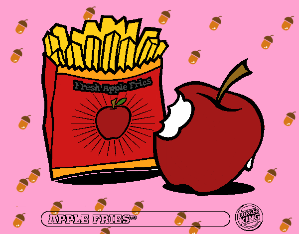 Dibujo Apple fries pintado por yuneyling