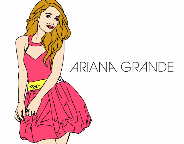 Dibujo Ariana Grande pintado por selebionic