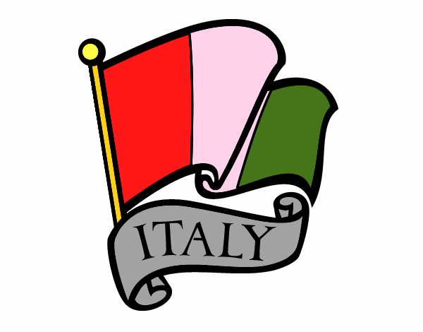 Dibujo Bandera de Italia pintado por leonardoza