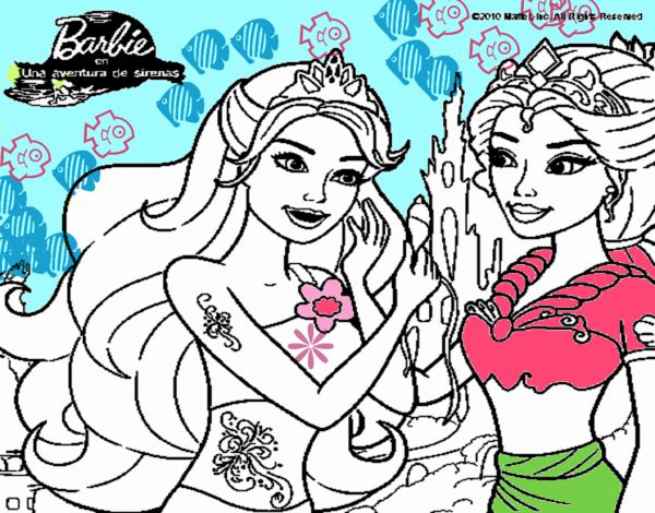 Barbie se despiede de la reina sirena