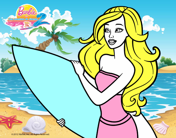 Barbie va a surfear