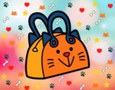 Dibujo Bolso cara de gato pintado por esmelu