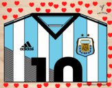 Camiseta del mundial de fútbol 2014 de Argentina