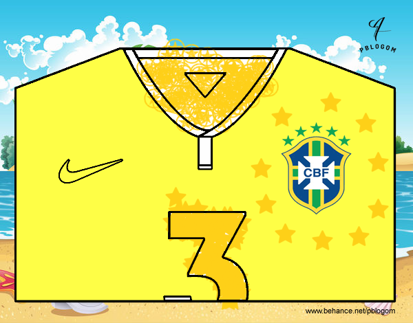 Camiseta del mundial de fútbol 2014 de Brasil