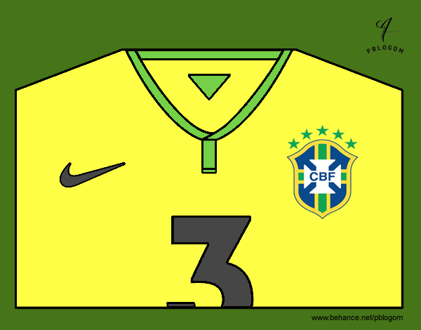 Camiseta del mundial de fútbol 2014 de Brasil