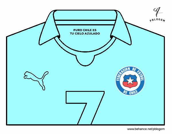 Camiseta del mundial de fútbol 2014 de Chile