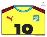 Camiseta del mundial de fútbol 2014 de Costa de Marfil