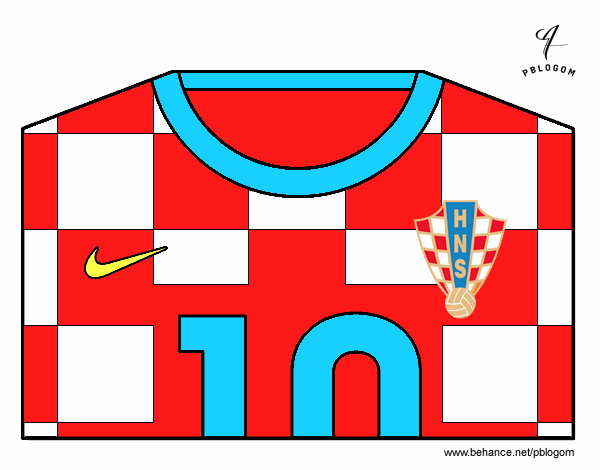 Camiseta del mundial de fútbol 2014 de Croacia