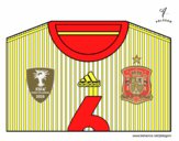 Camiseta del mundial de fútbol 2014 de España