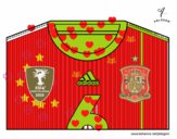 Camiseta del mundial de fútbol 2014 de España