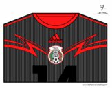 Camiseta del mundial de fútbol 2014 de México