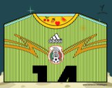 Camiseta del mundial de fútbol 2014 de México