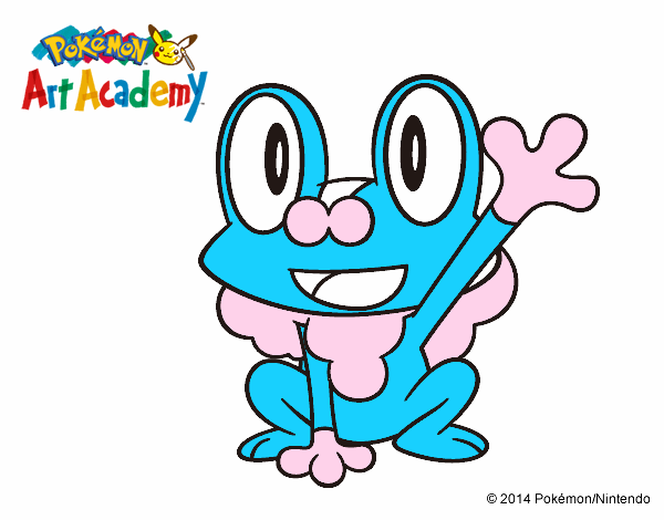 Froakie saludando