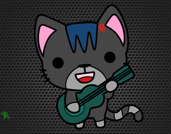 Gato guitarrista