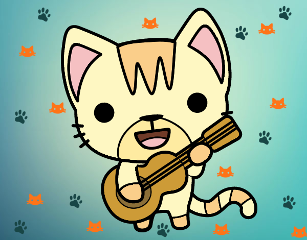 Gato guitarrista