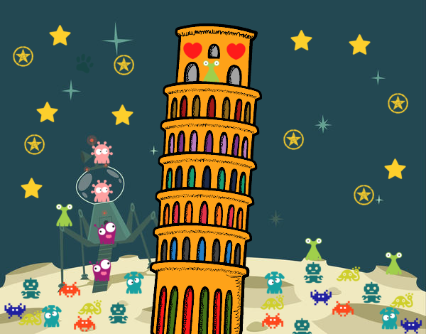 Dibujo La Torre de Pisa pintado por esmelu