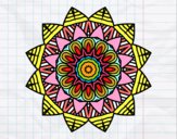 Dibujo Mandala frutal pintado por chanis