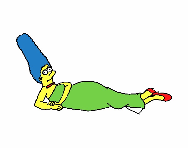 Dibujo Marge pintado por selebionic