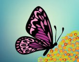 Dibujo Mariposa alas normales pintado por queyla
