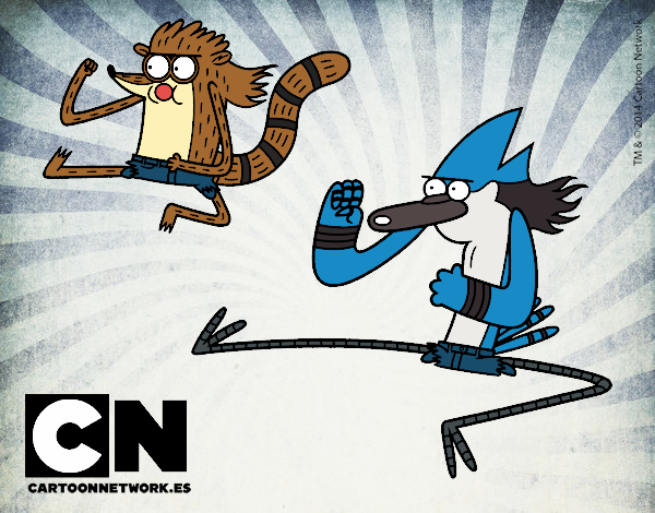 Mordecai y Rigby karatekas