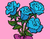 Dibujo Ramo de rosas pintado por queyla