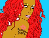 Dibujo Shakira - Servicio de lavandería pintado por efrenn