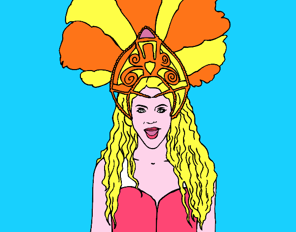 Dibujo de Shakira - Waka Waka pintado por en Dibujos.net el día 15-06 ...