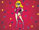 Dibujo Superheroina pintado por esmelu