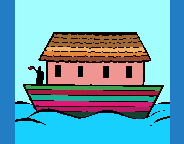 Dibujo Arca de Noe pintado por LunaLunita